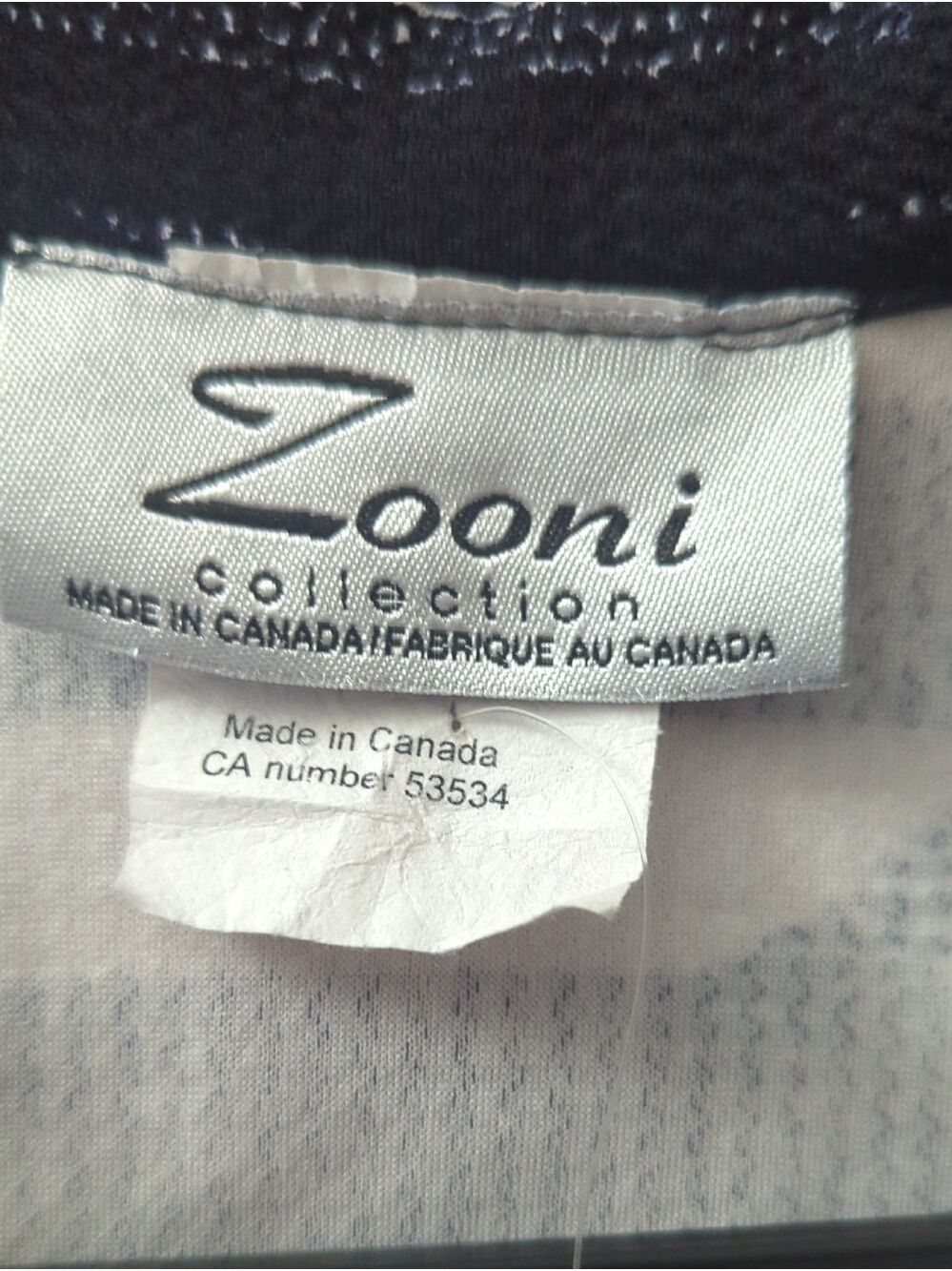 Zooni Collection Black & White Striped Asymmetric Blazer - Picture 8 of 9